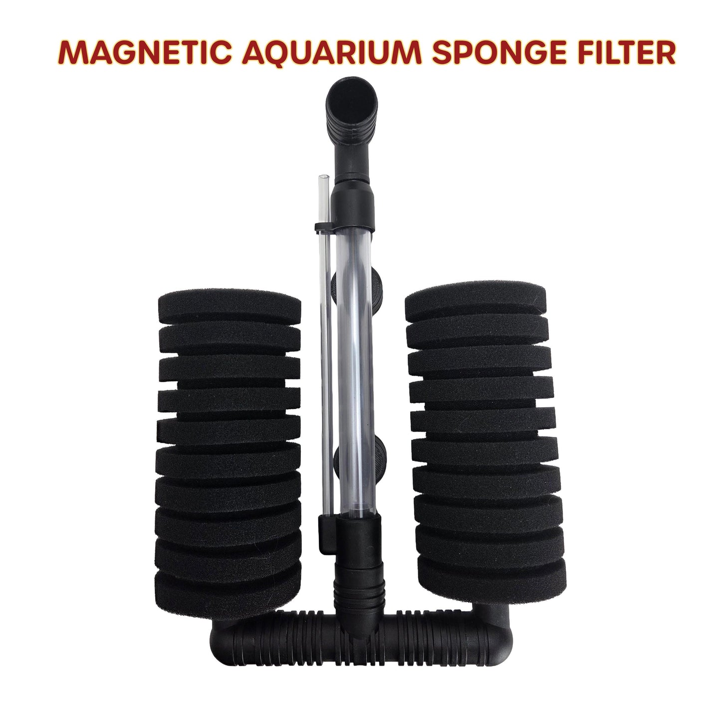 Magnetic Sponge Filter Holder – No Suction Cups, Ever – For Tropical Fish, Shrimp, Fry, Axolotls, and Bettas