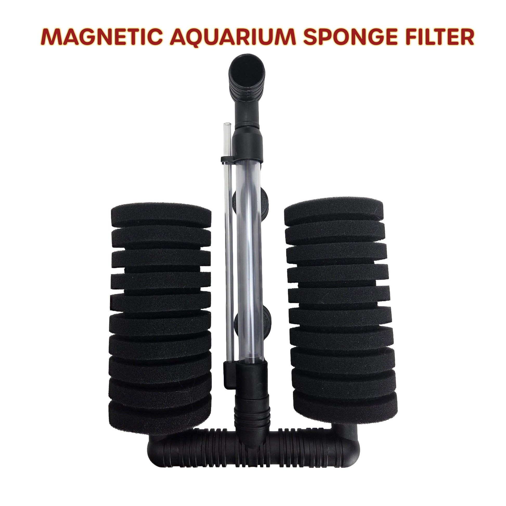 Magnetic Sponge Filter Holder – No Suction Cups, Ever – For Tropical Fish, Shrimp, Fry, Axolotls, and Bettas
