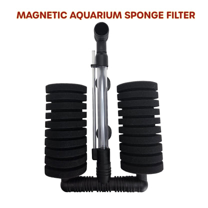 Magnetic Sponge Filter Holder – No Suction Cups, Ever – For Tropical Fish, Shrimp, Fry, Axolotls, and Bettas